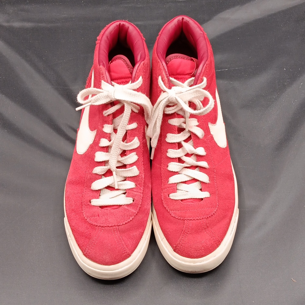 Nike Bruin Mid Gym Men's Sunlight Red/White Size 11 Shoes - Picture 4 of 7